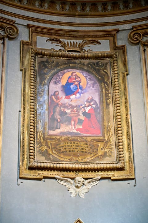 Madonna di Foligno: dettaglio